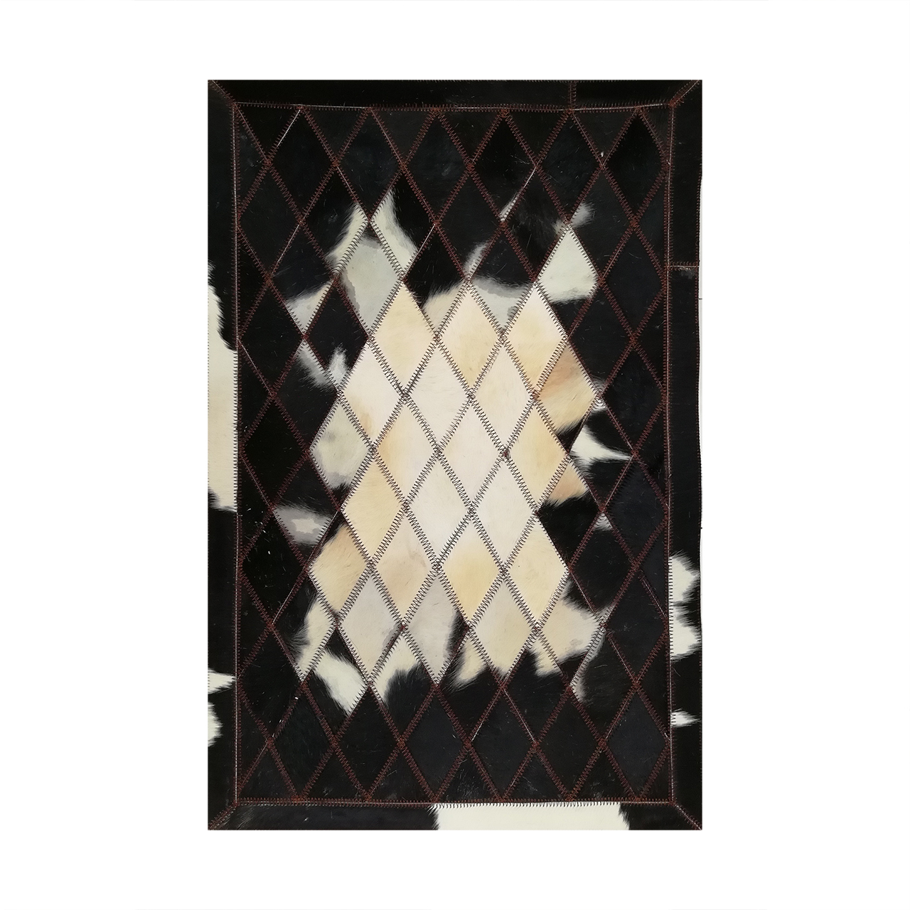 کلاژ فرش پوست و چرم کمالی مدل AD-0384