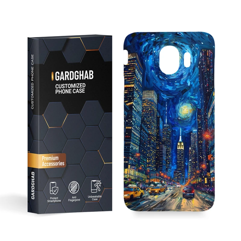 کاور گارد قاب مدل هنری مناسب برای گوشی موبایل سامسونگ Galaxy J4 2018