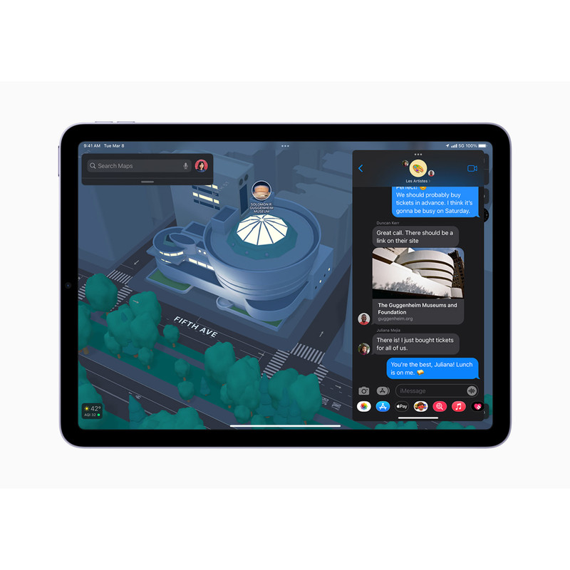 Tableta Ipad Air 5 Apple Retina 10.9 Pulgadas 64GB WiFi + Cellular Morado 5  Generación Marzo 2022 - Digitalife eShop