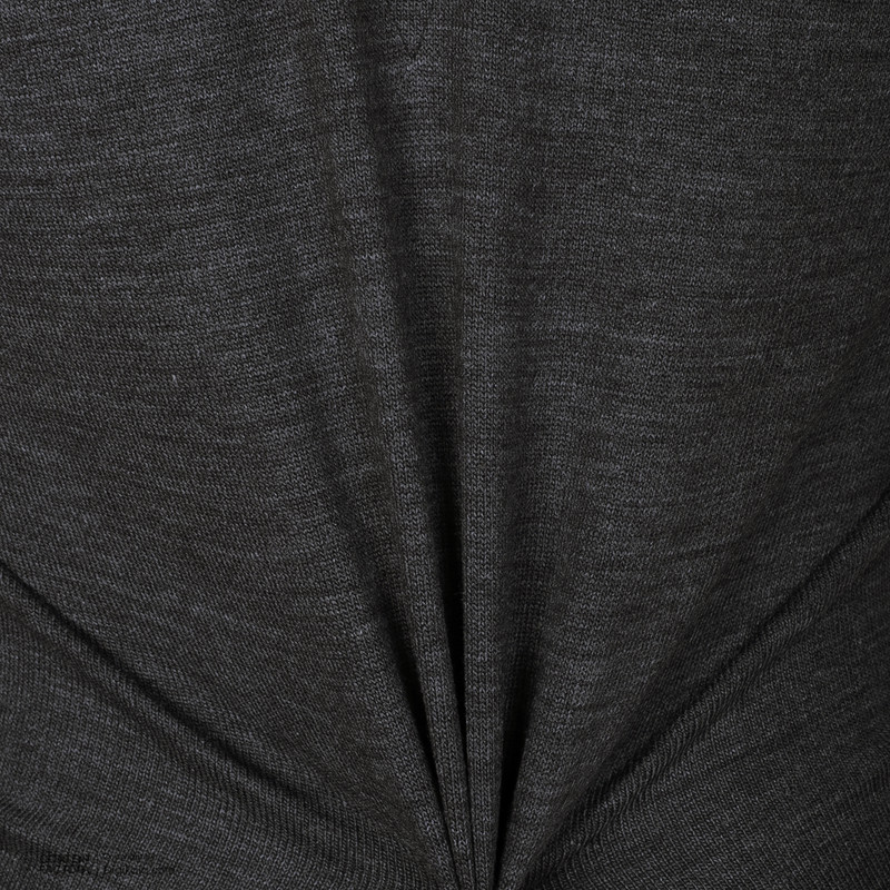 ژاکت مردانه تریکو پاییزان مدل PJ701 ملانژ رنگ زغالی