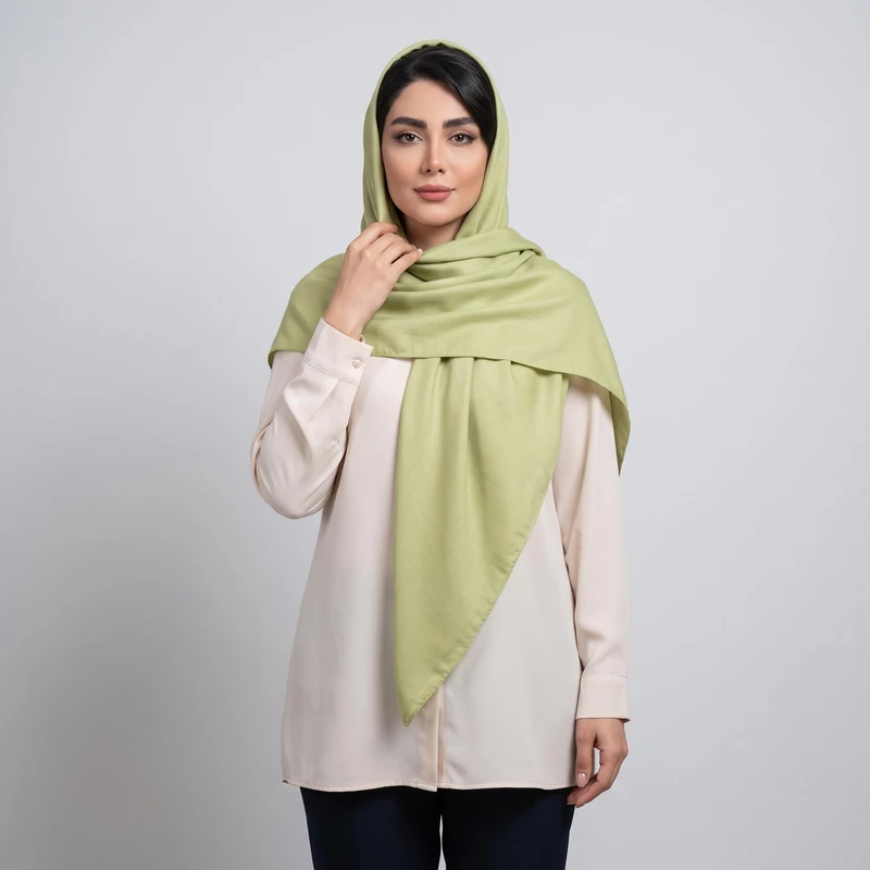 روسری نخ، پنبه زنانه مدل تابستانی کد 9833 با طول و عرض 135*135 سانتی‌متر