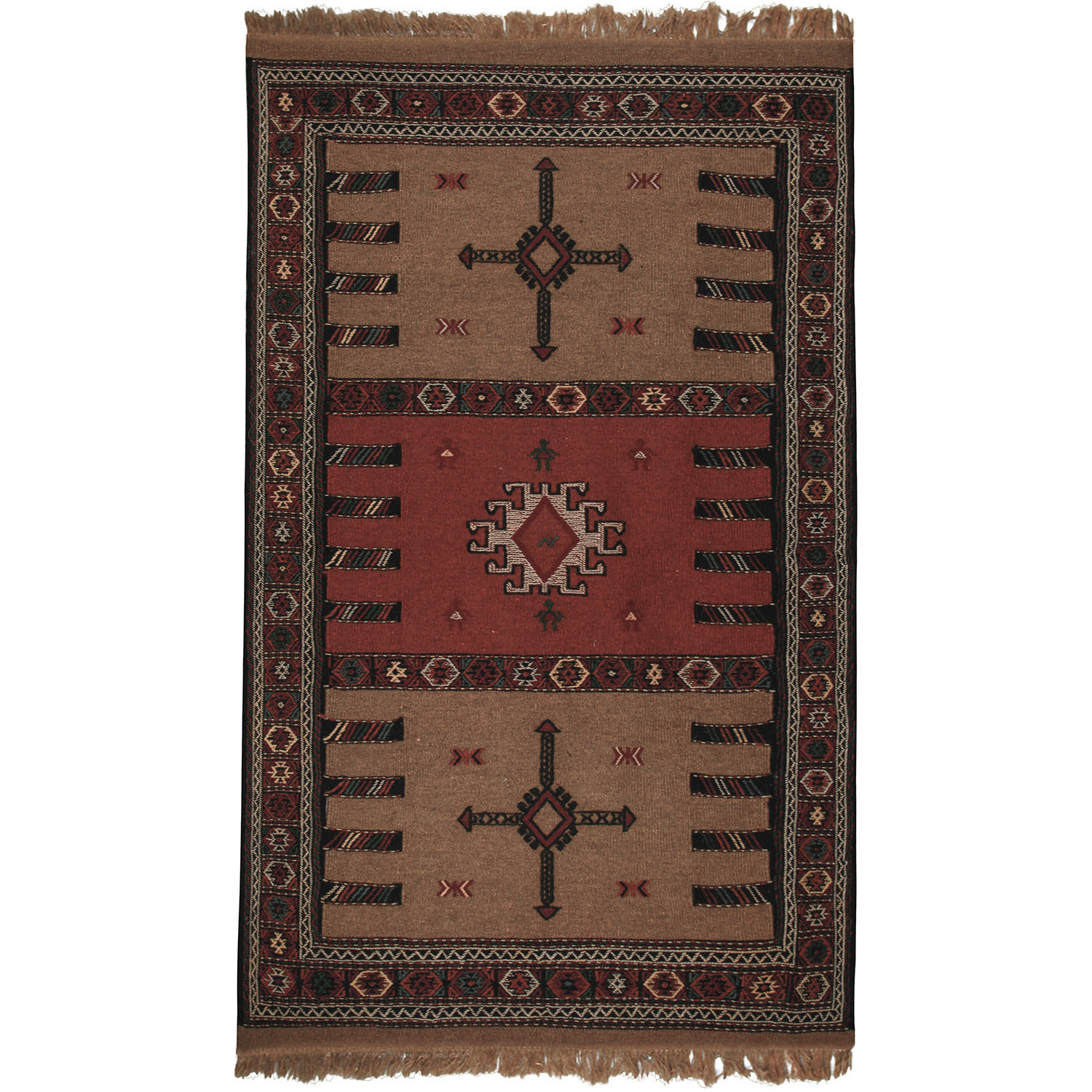 گلیم دستبافت دو متری کد 363007