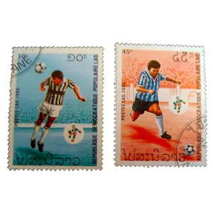 تمبر یادگاری مدل فوتبال کد bc-2319 مجموعه 2 عددی