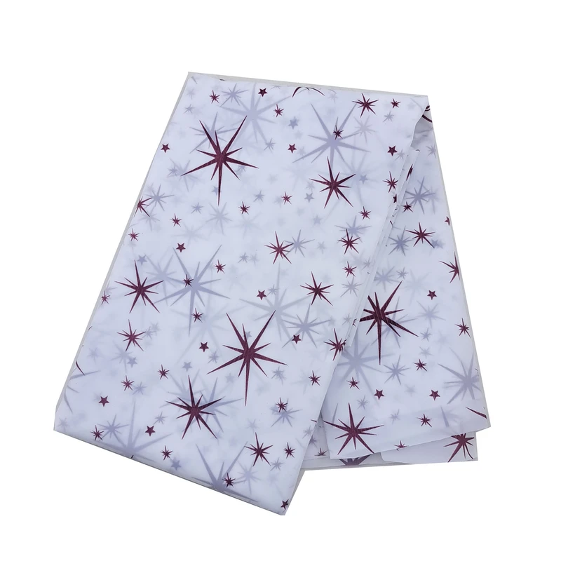 پرده حمام اطلس مدل ستاره سایز 180x200 سانتی متر