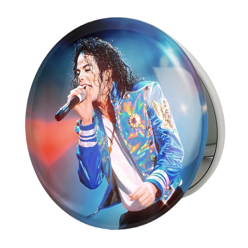 آینه جیبی خندالو طرح مایکل جکسون Michael Jackson مدل تاشو کد 19237 