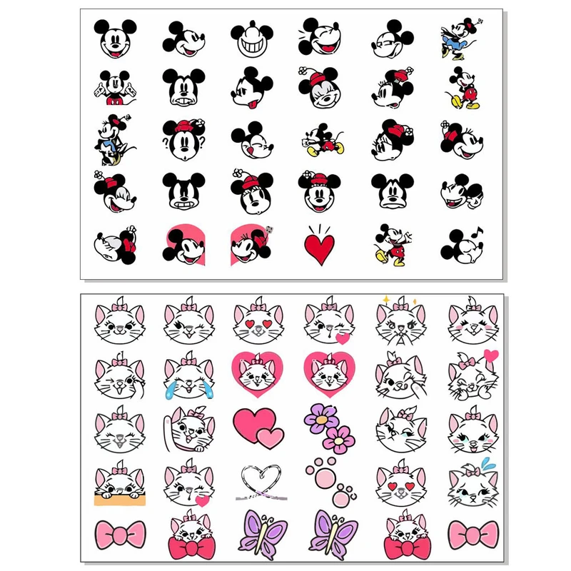 برچسب لنز ناخن کد BLNG6628 مجموعه 2 عددی