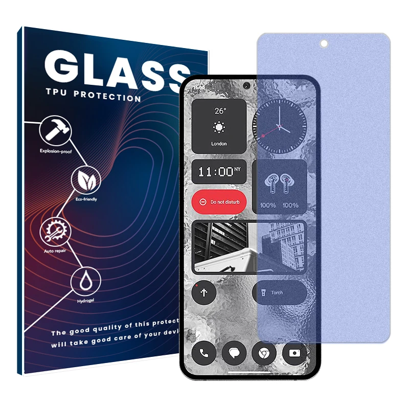 محافظ صفحه نمایش مات ضد اشعه آبی گلس مدل Resistant مناسب برای گوشی موبایل ناتینگ فون 2