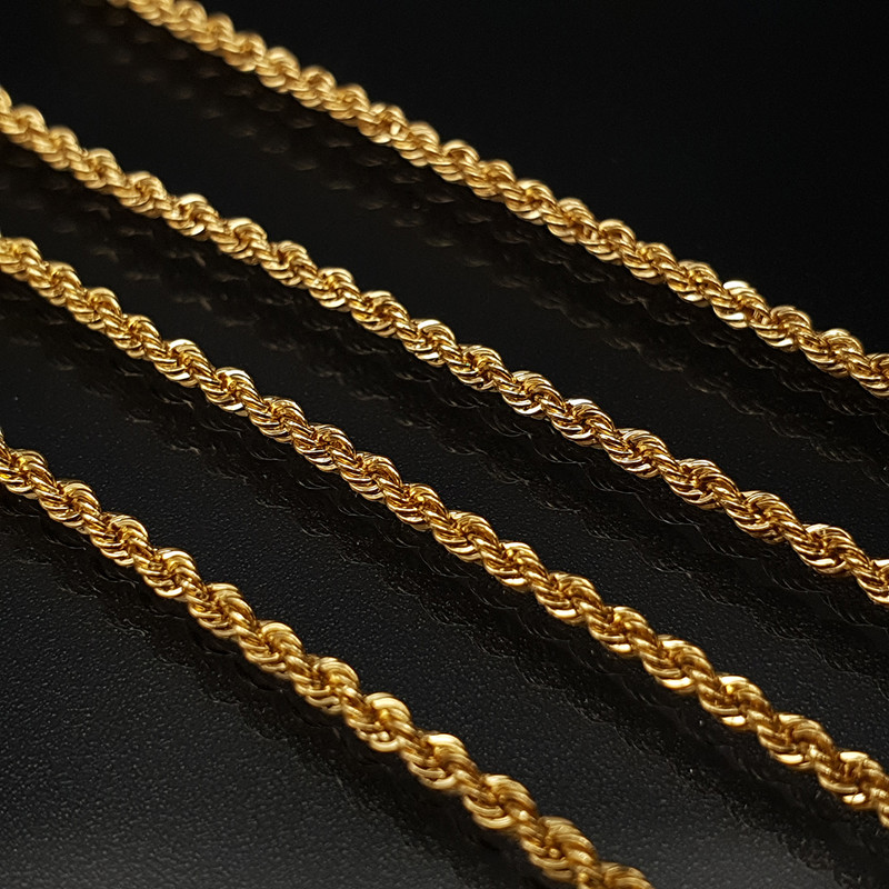 زنجیر طلا 18 عیار زنانه مدل 1EZ819