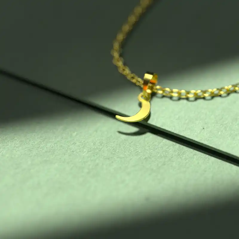 گردنبند طلا 18 عیار زنانه مدوپد مدل حرف د کد I3-1-1342