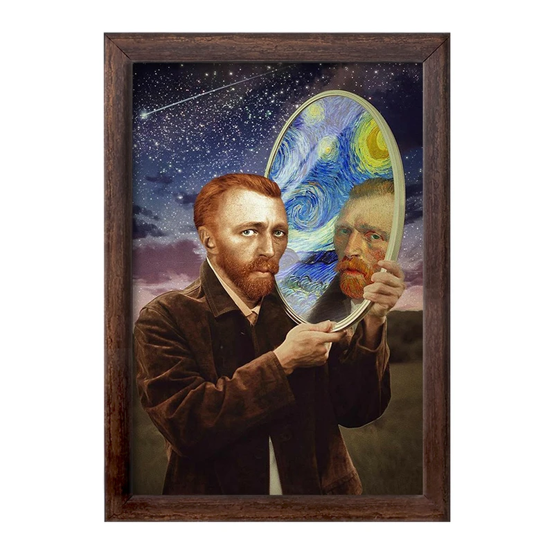 تابلو خندالو طرح ونسان ونگوگ کد 25470