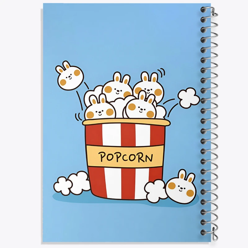 دفتر شطرنجی 50 برگ خندالو طرح خرگوش های پاپکورنی کد F5867