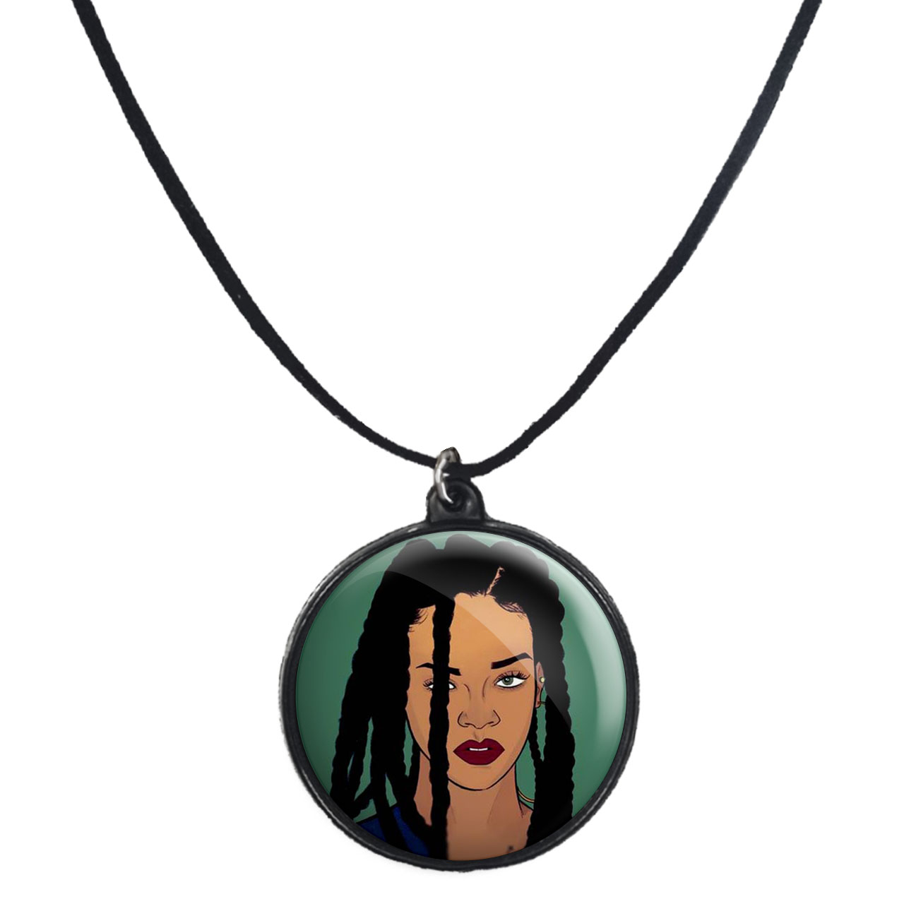 گردنبند پرمانه طرح ریحانا کد pmb.1111jpg مدل دو طرفه