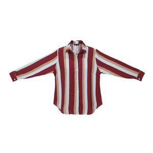 شومیز آستین بلند یقه گرد زنانه مدل نمانیا