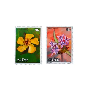 تمبر یادگاری طرح گل مدل طبیعت  کد Gol-240 مجموعه 2 عددی