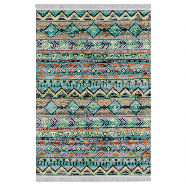 فرش پارچه‌ای دفه مدل فرشینه طرح مدرن کد 673