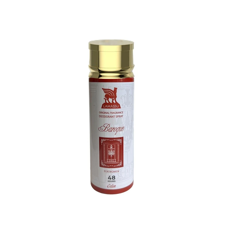 اسپری دئودورانت زنانه لاماسو مدل باکارات رژ حجم 200 میلی لیتر