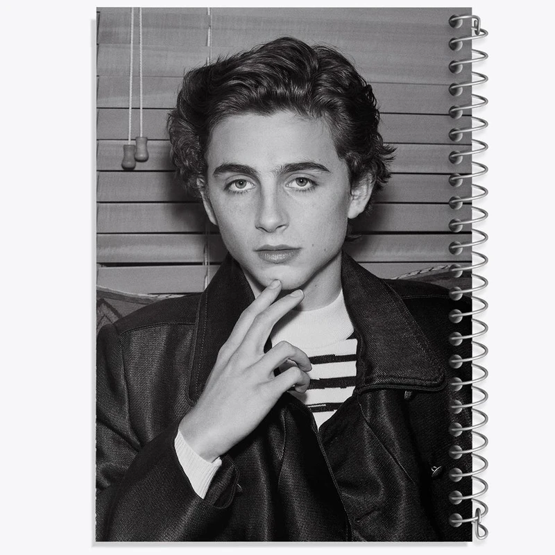 دفتر مشق 50 برگ خندالو مدل تیموتی شالامی Timothée Chalamet کد 19288