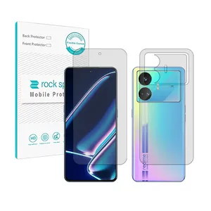 Rockspace HyGEL model clear screen protector suitable for Realme GT Neo5se mobile phone along with the phone back protector