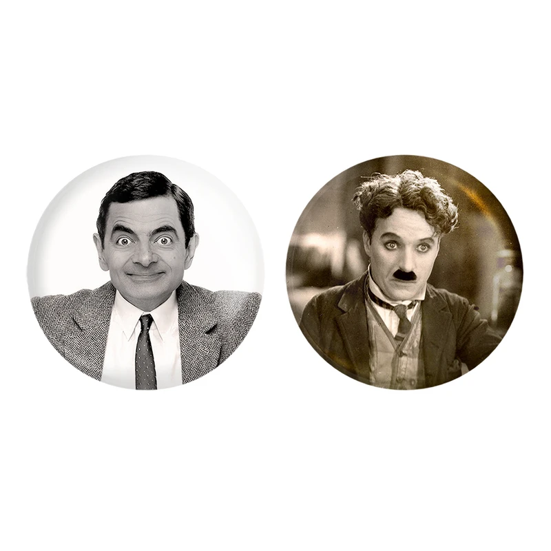 مگنت خندالو طرح مستر بین و چارلی چاپلین کد 1005710051 مجموعه 2 عددی