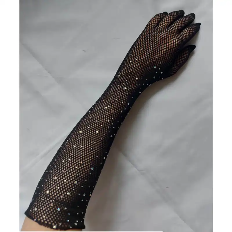 دستکش زنانه مدل نگین دار