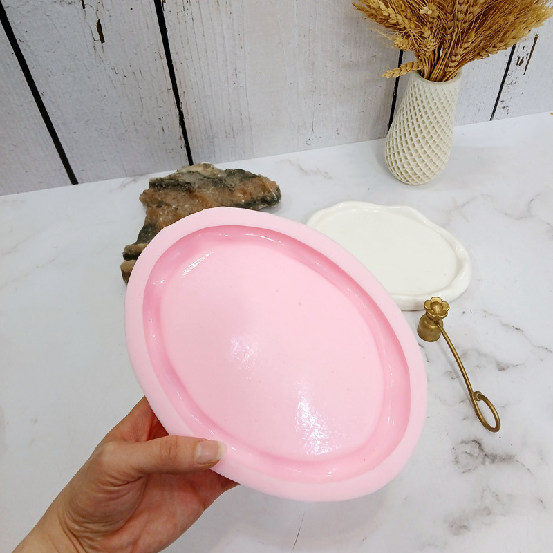 قالب مدل سینی طرح بیضی دفرمه