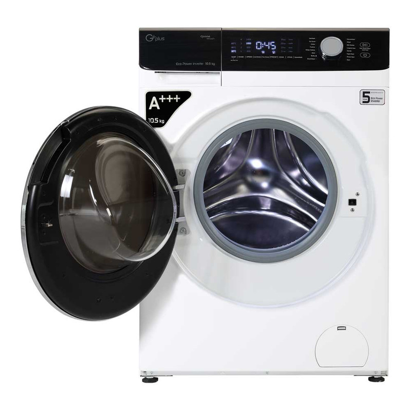 ماشین لباسشویی جی پلاس مدل GWM-M104W ظرفیت 10.5 کیلوگرم