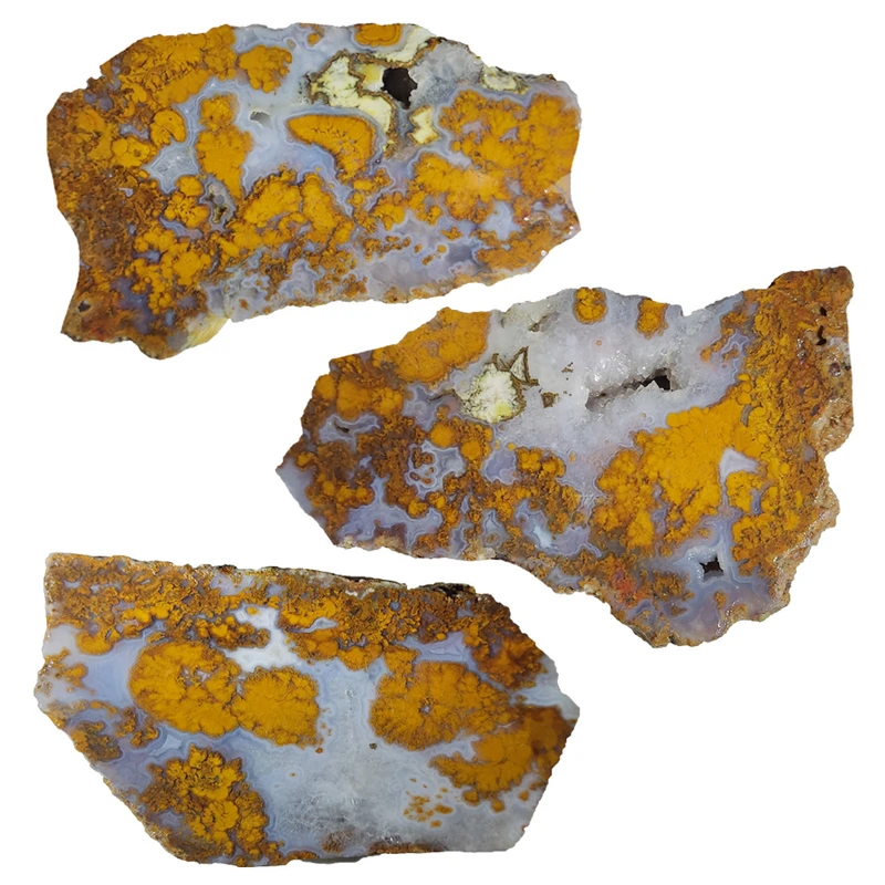 سنگ عقیق مدل شجر پاییزی کد 17 مجموعه 2 عددی