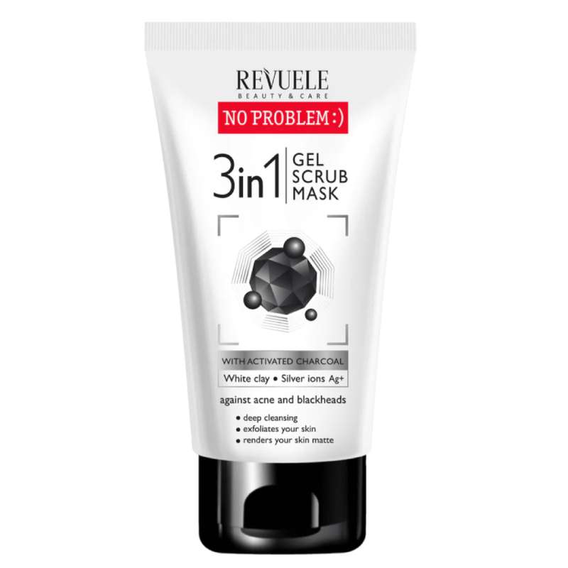 ژل پاک کننده صورت رووئله مدل CHARCOAL 3 IN 1 حجم 150 میلی لیتر
