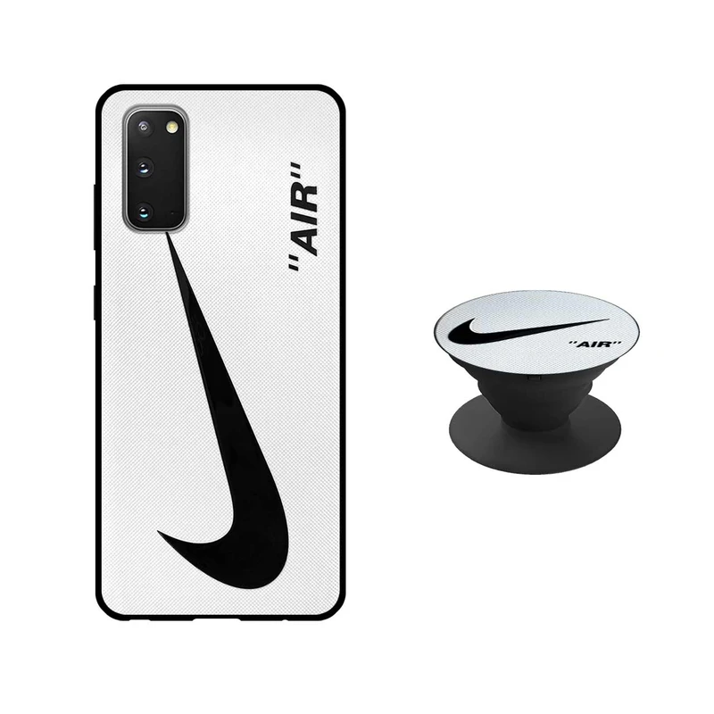 کاور دکین مدل Rikki طرح Air - W مناسب برای گوشی موبایل سامسونگ Galaxy S20 به همراه پایه نگهدارنده