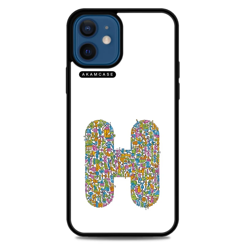 کاور آکام مدل AMC-WA12M-ALPHADOODLEBET-8 مناسب برای گوشی موبایل اپل iPhone 12 Mini