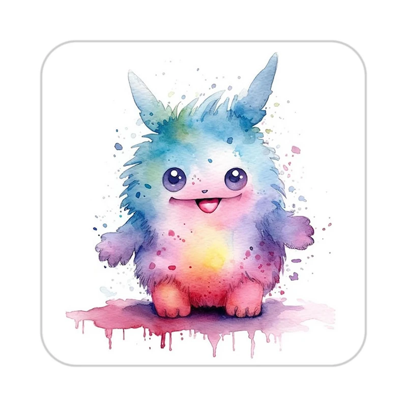 زیر لیوانی کاکتی طرح حیوانات رنگی مدل mp27063