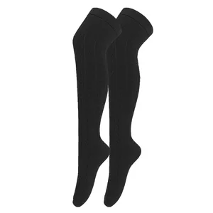 جوراب ساق بلند زنانه مدل بافت گندمی کد 2212