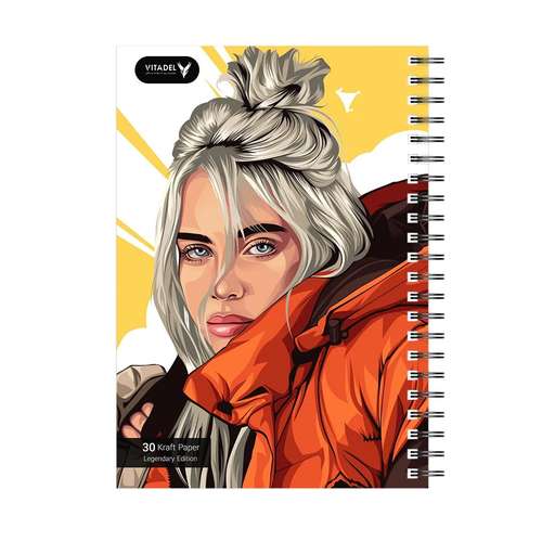 دفتر ویتادل طرح بیلی آیلیش مدل Billie Eilish 2