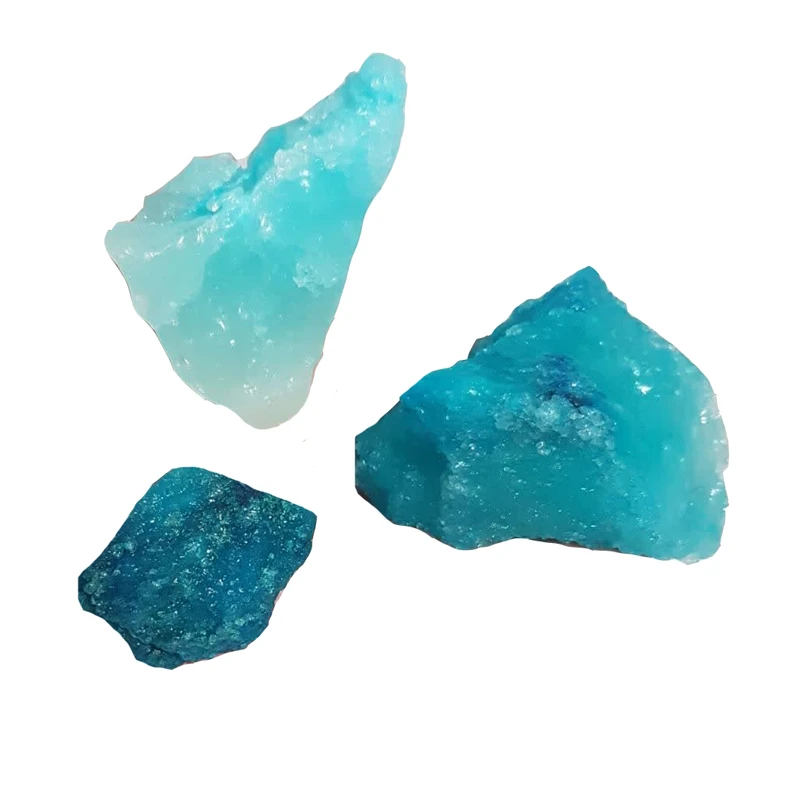 سنگ نمک دکوری مدل کریستالی طرح اقیانوس  کد UBR124 بسته 3 عددی