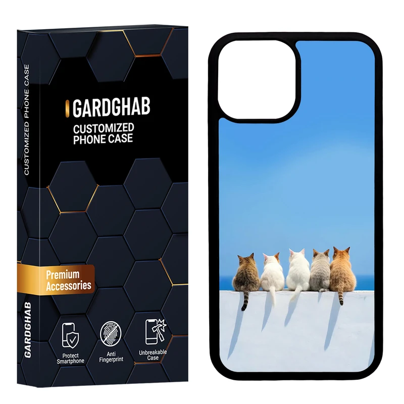 کاور گارد قاب مدل دور ژله ای هنری مناسب برای گوشی موبایل اپل iPhone 13 Mini