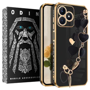 Velvet Heart Odin cover suitable for Realme C53 / C51 mobile phone with pendant