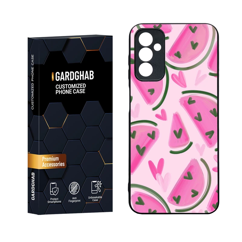 کاور گارد قاب مدل دورژله ای پشت گلس فانتزی مناسب برای گوشی موبایل سامسونگ Galaxy M13 4G