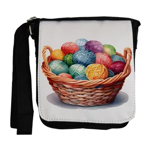 کیف رودوشی طرح گلوله های کاموا کد nb357