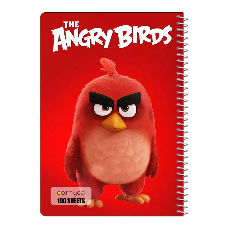 دفتر مشق 100 برگ سیمی کارنیکا طرح پرندگان خشمگین The Angry Birds کد 88713