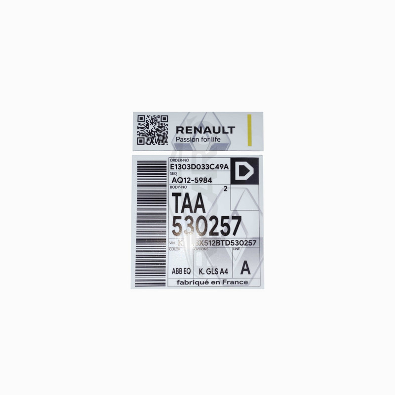 برچسب بدنه خودرو ریک آرو مدل renault