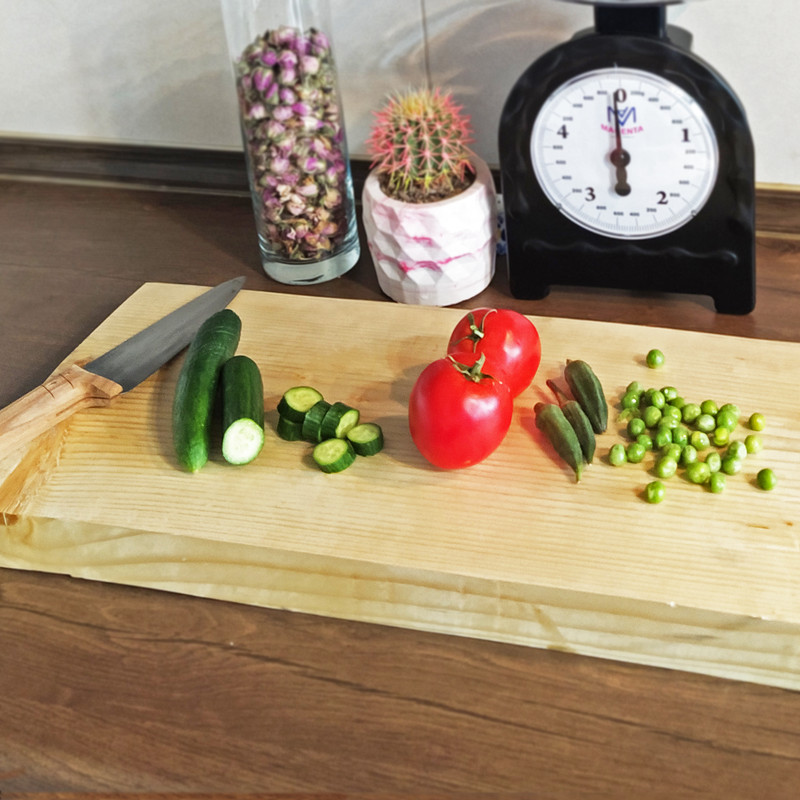 تخته گوشت مدل چوب طبیعی روس