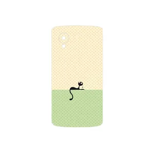 MAHOOT Minimal Internet Cat Icon Cover Sticker for Google Nexus 5