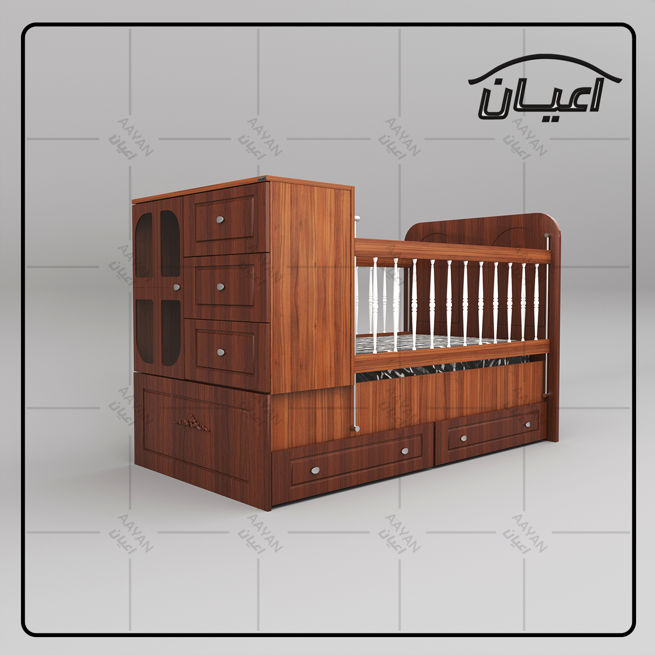 تختخواب کودک اعیان مدل FH454