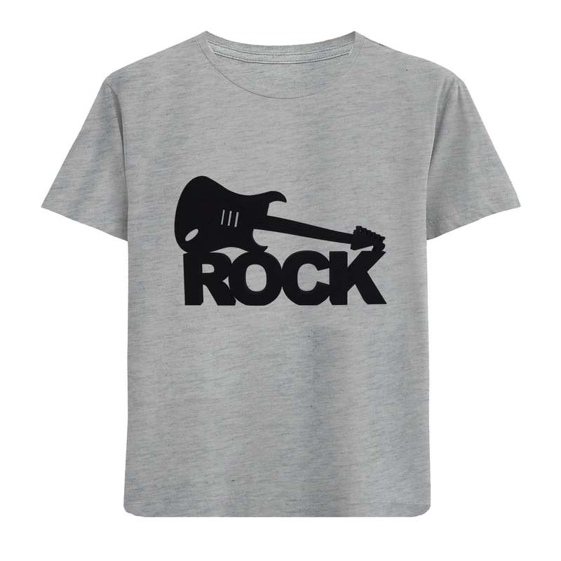 تی شرت آستین کوتاه پسرانه مدل D307 ROCK