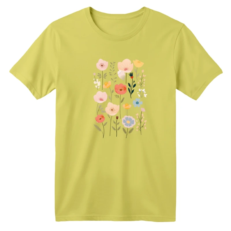 تی شرت آستین کوتاه بچگانه مدل گل ها