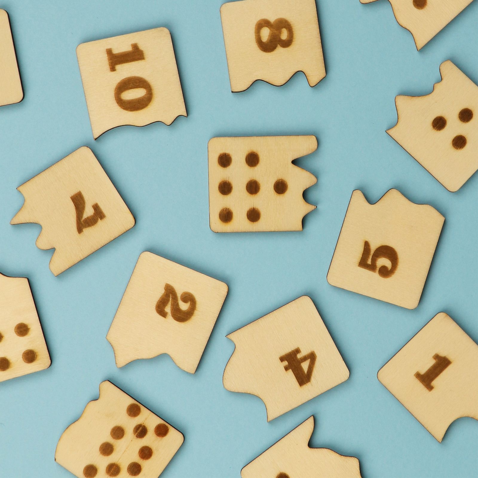 بازی آموزشی اعداد سنجاب وود مدل Dominoes number Puzzle -  - 3