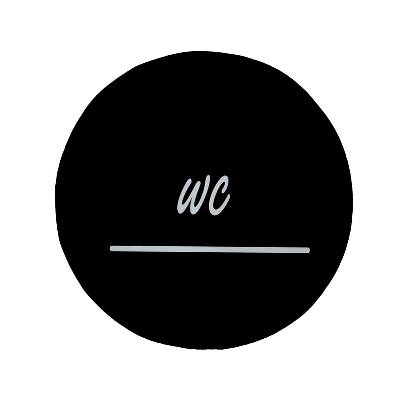 پادری مدل دایره طرح سرویس بهداشتی کد 8414 سایز 90 × 90 سانتی متر