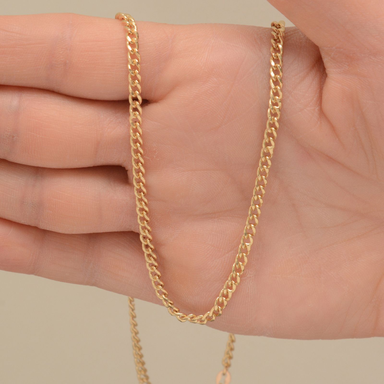 زنجیر طلا 18 عیار زنانه جواهری سون مدل 4263 -  - 2