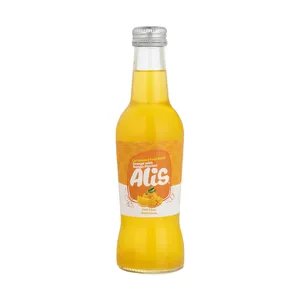 نوشیدنی میوه ای گازدار عالیس با طعم پرتقال و انبه - 250 میلی لیتر