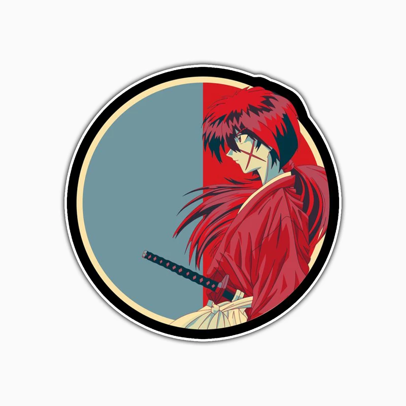 استیکر لپ تاپ و موبایل بووم طرح Samurai X کد PS122